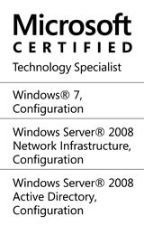 Microsoft Certified Technology Specialist certification graphic