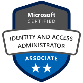 Microsoft Certified Identity and Access Administrator Associate badge